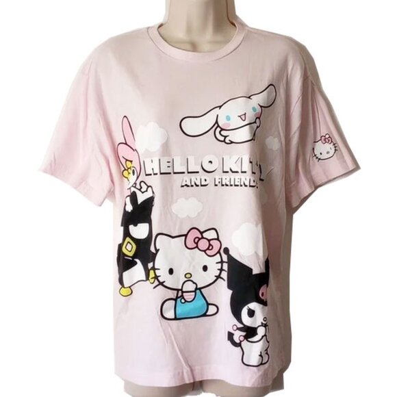 Sanrio Tops - Hello Kitty and Friends T-shirt L Pink Sanrio Hybrid 100% Cotton